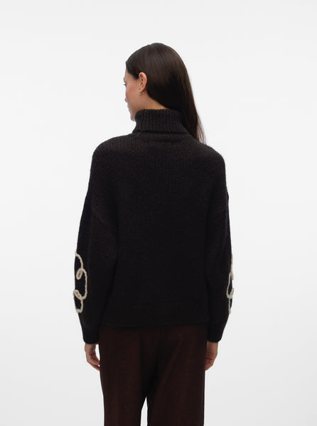 VM Embroidered Floral Knit Jumper