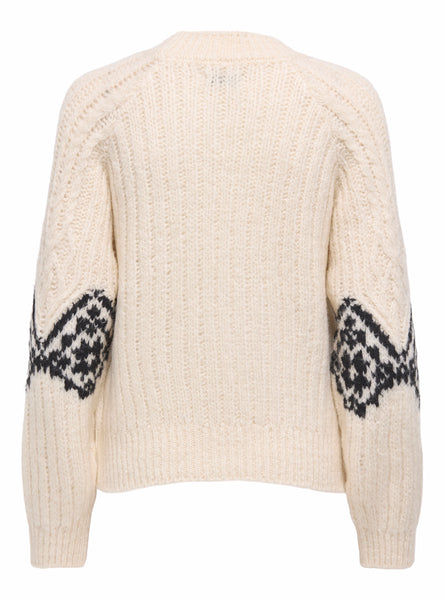 JDY Jacquard Cable Knit Jumper