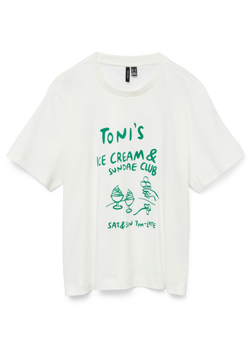 VM ‘Toni’s Ice Cream’ Tshirt In White