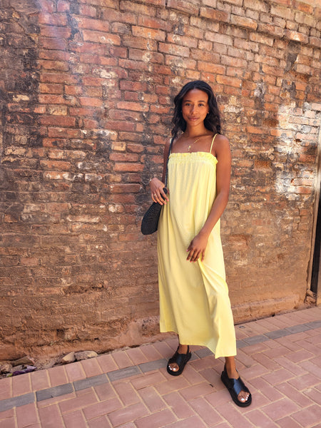 Only Mia Lime Slip Dress