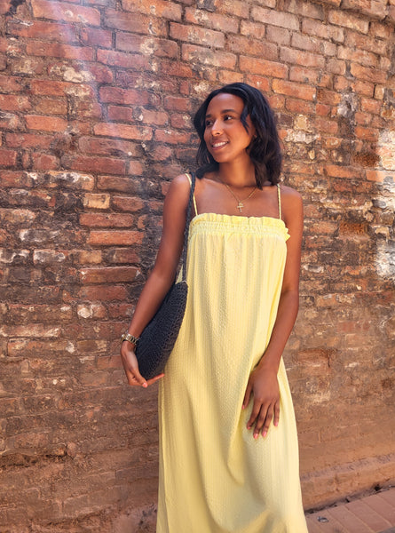 Only Mia Lime Slip Dress