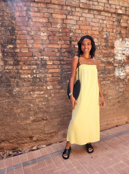Only Mia Lime Slip Dress