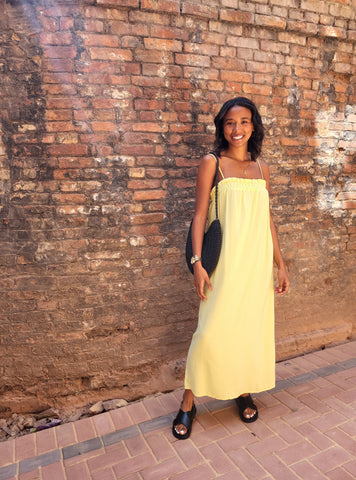 Only Mia Lime Slip Dress