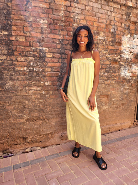 Only Mia Lime Slip Dress