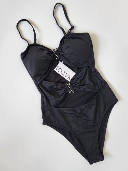 VM Black Cut Out Swimsuit