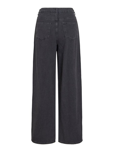 Vila High Waist Wide Leg Rhinestone Jeans