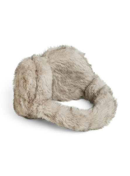 Pieces Adjustable Fluffy Ear Muffs in Greige