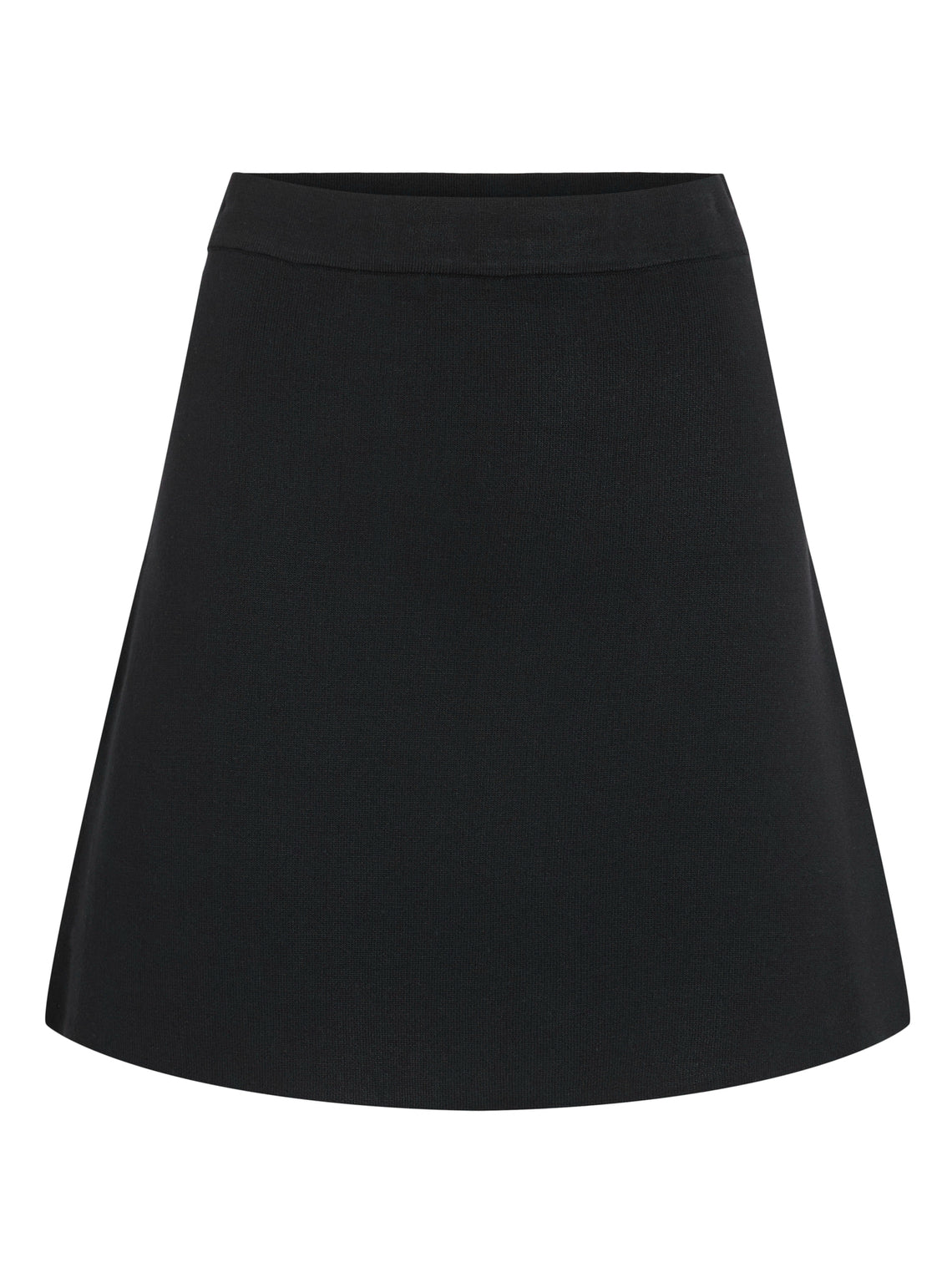 Vila A Line Mini Skirt in Black