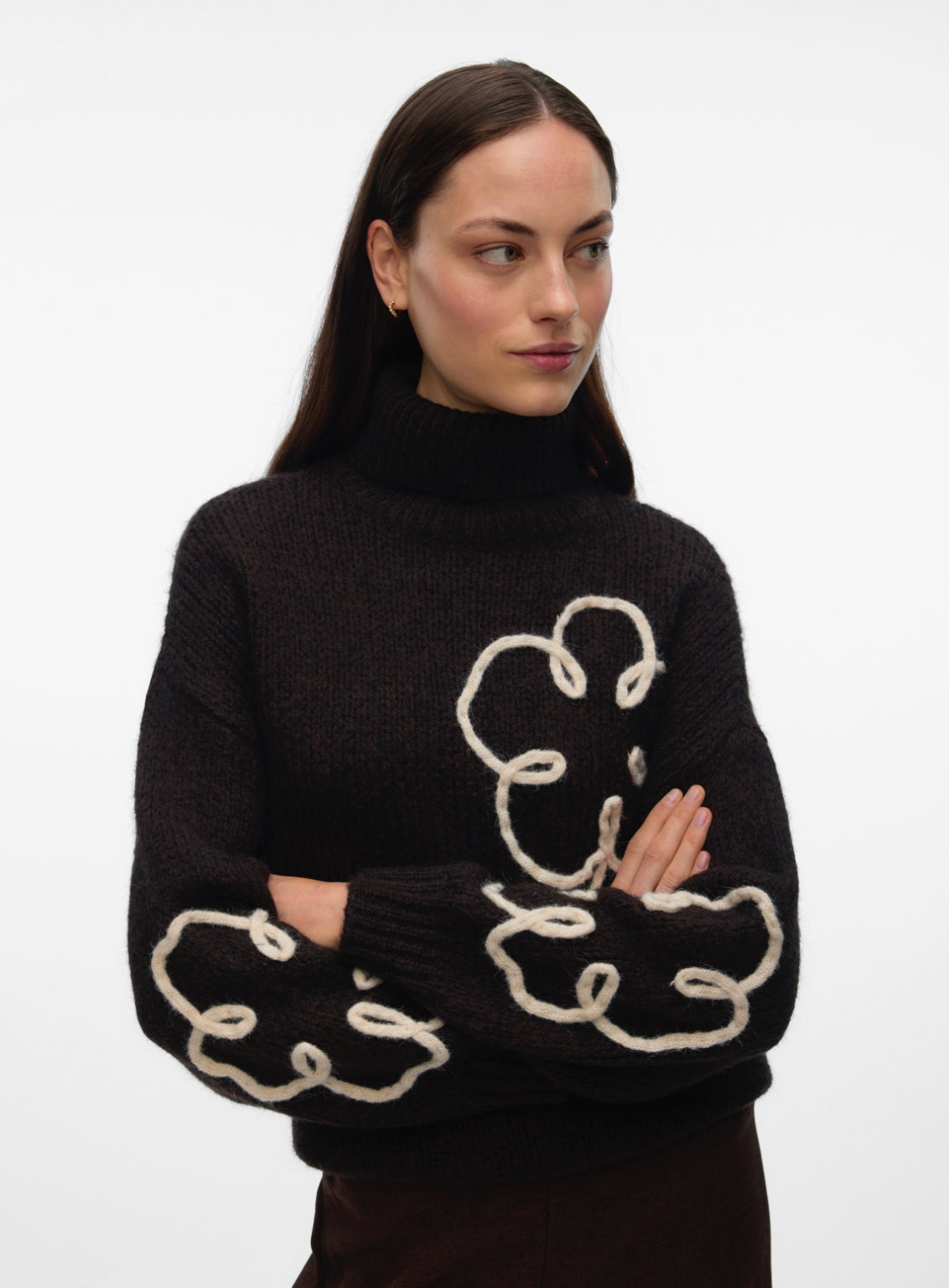 VM Embroidered Floral Knit Jumper