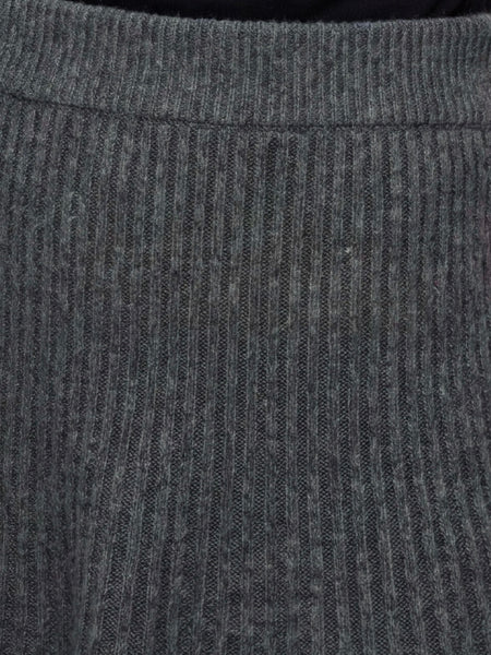 JDY High Waist A Line Knit Skirt In Dark Grey - Part of a Co-ord Set