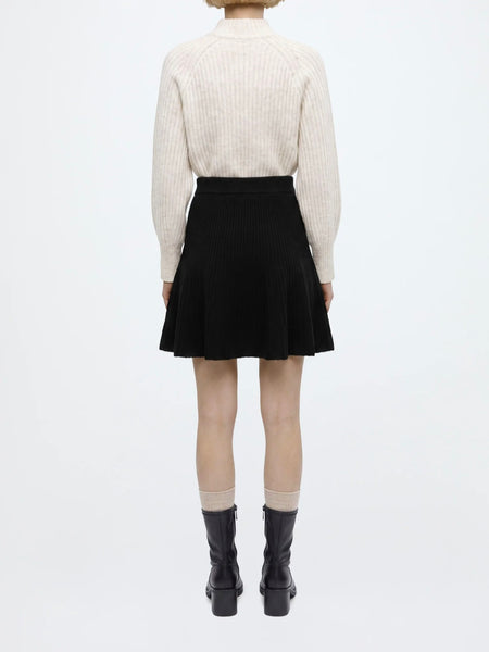 JDY High Waist A Line Knit Skirt In Black - Part of a Co-ord Set