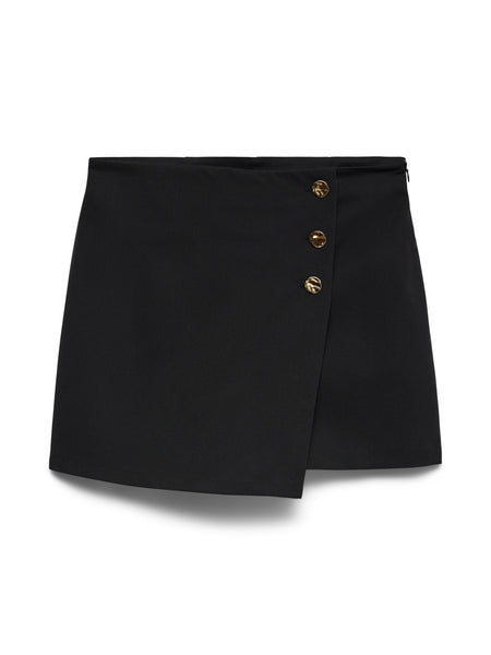 VM Gold Button Black Skort Skirt