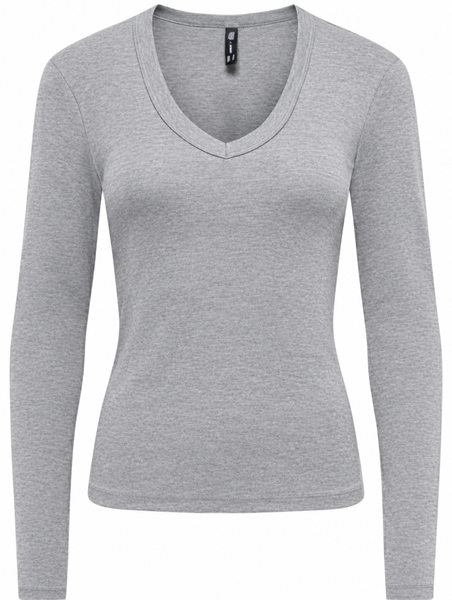 Only Vneck Long Sleeve Top Available In 4 Colourways