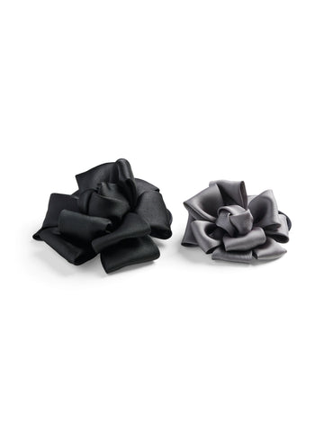 Pieces Ribbon Flower Hair Tie - 2 Pack