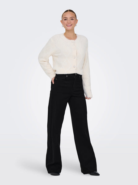 Only Madison Black Wide Leg Jeans