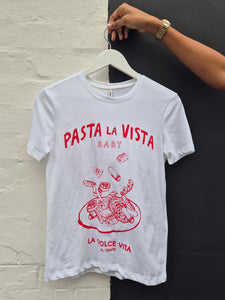 Only ‘Pasta La Vista’ Tshirt In White