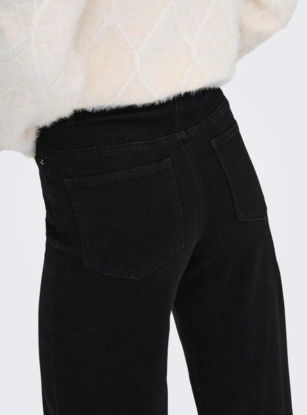 Only Madison Black Wide Leg Jeans