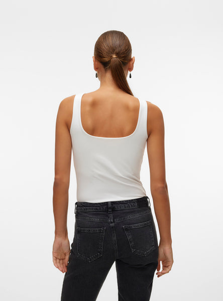 VM Reversible Square Neck Sleeveless Vest Top