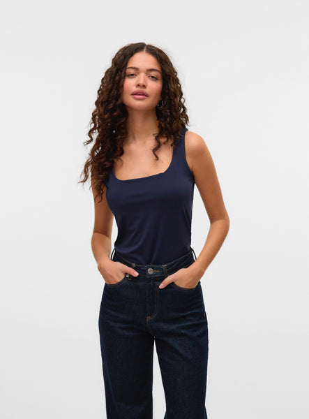 VM Reversible Square Neck Sleeveless Vest Top