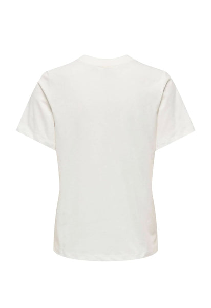 JDY Short Sleeve Embroidered Lemon Tshirt