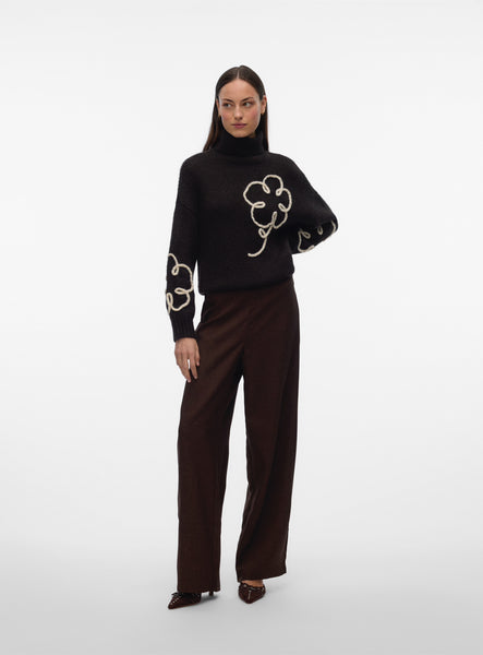 VM Embroidered Floral Knit Jumper