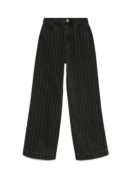 VM Kathy High Waist Metallic Pinstripe Detail Jeans