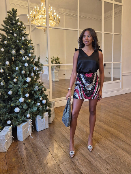 Only Sequin Mini Skirt