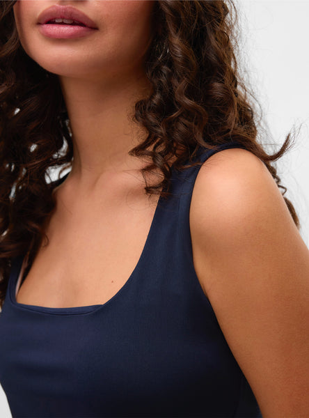 VM Reversible Square Neck Sleeveless Vest Top