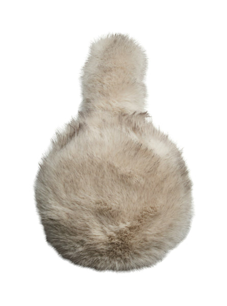 Pieces Adjustable Fluffy Ear Muffs in Greige