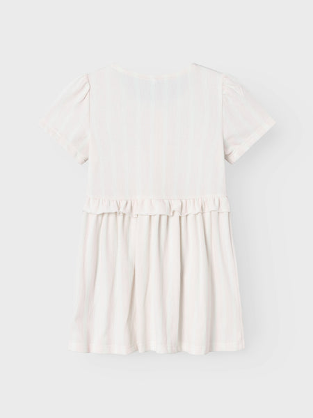 Girls Mini Button Front Short Sleeve Dress