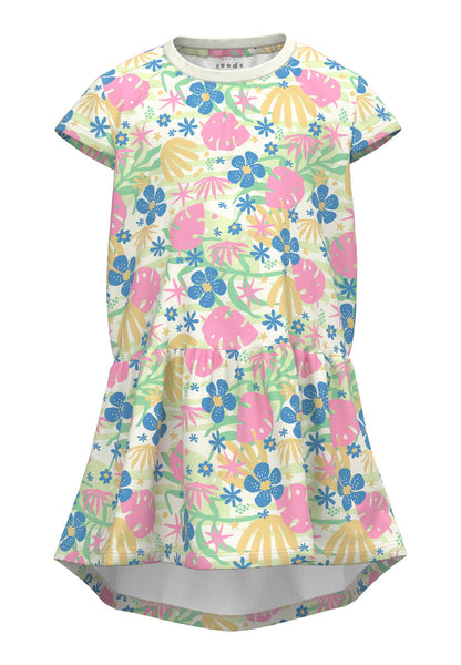 Girls Mini Floral Jersey Dress