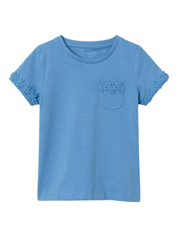 Girls Mini Blue Short Sleeve Tshirt