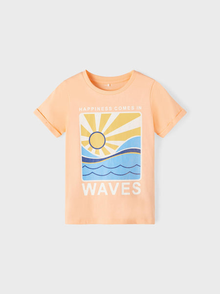 Boys Happiness Comes In Waves T-shirt