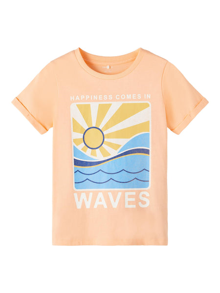 Boys Happiness Comes In Waves T-shirt