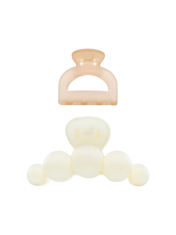 Only Assorted Hair Claw Clip 2pc In Birch