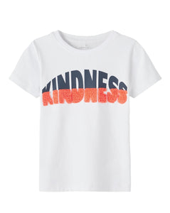 Boys Mini White Kindness Tshirt