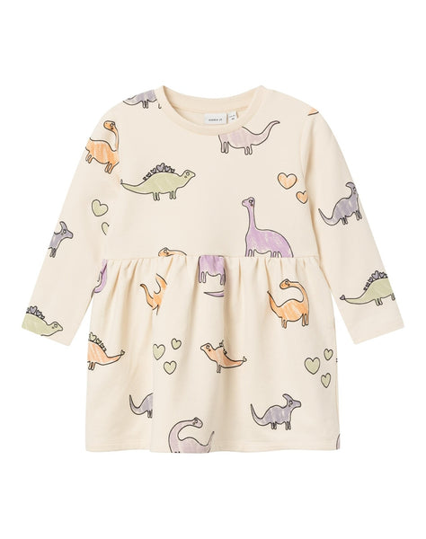 Girls Mini Dino Sweater Dress