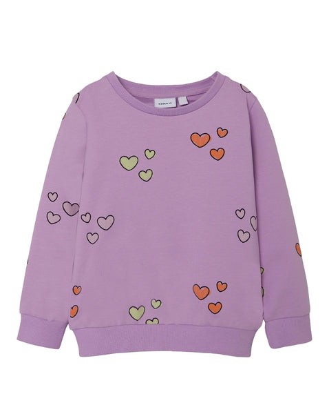 Girls Mini Heart Sweatshirt