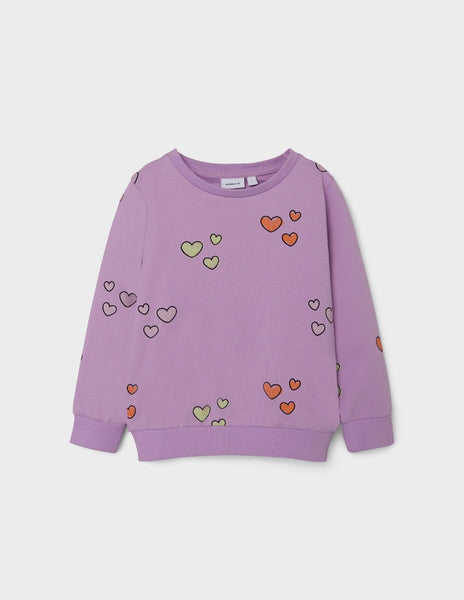 Girls Mini Heart Sweatshirt