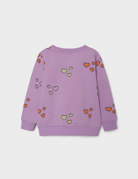 Girls Mini Heart Sweatshirt
