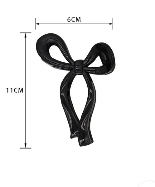 Bow Hair Claw In Multiple Colours