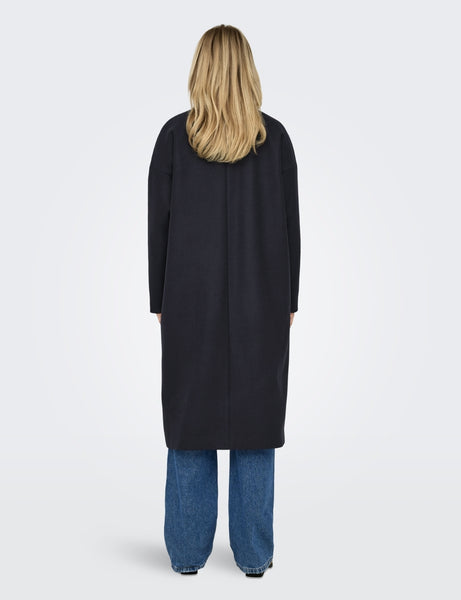 Only Long Tailored Coat In Navy