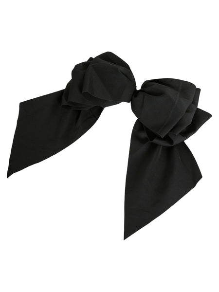 Vila Large Black Bow Hair Clip