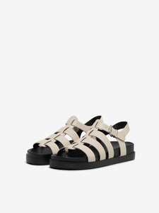 Only Off White Caged Sandals