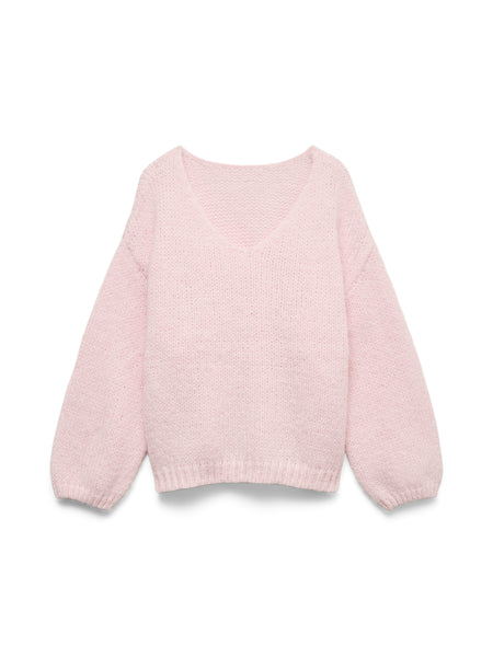 VM Slouchy Oversized 2Way Wear Knit Jumper In Pink