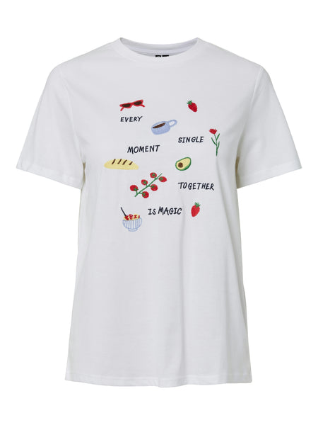 Pieces Embroidered Short Sleeve Summer Tshirt