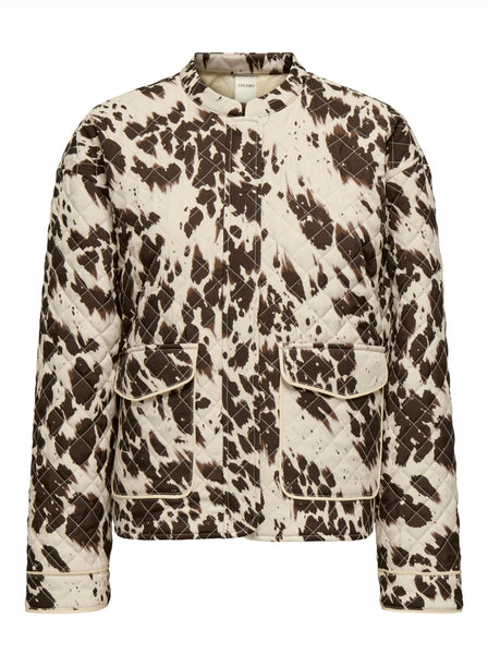 Only Quilted Amimal Print Short Jacket