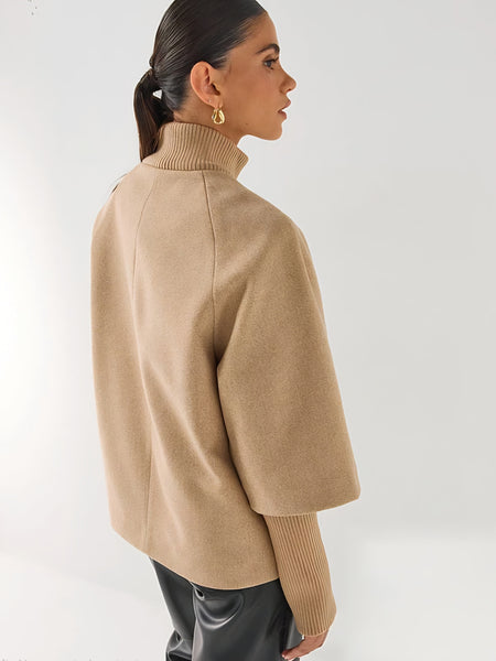 JDY Funnel Neck Zip Front Jacket