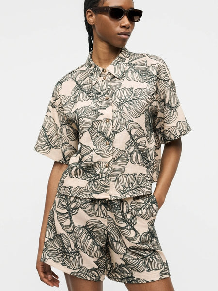 Vila Embroidered Shirt & Shorts Co-ord Set - Items Sold Separately