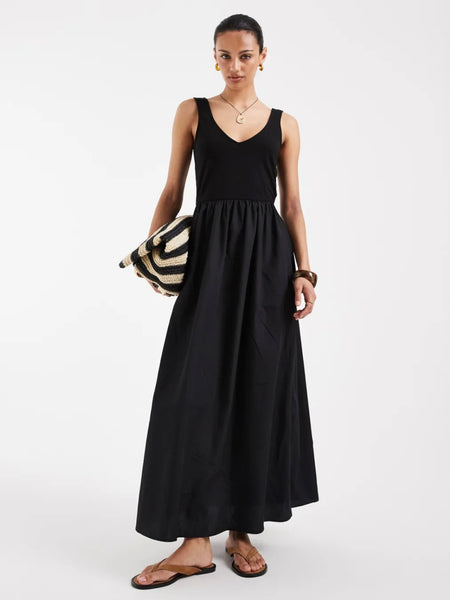 VM Vneck Maxi Dress In Black